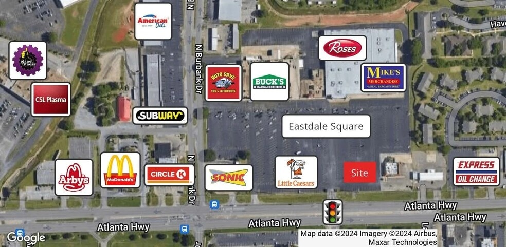 Atlanta Hwy at N Burbank Dr, Montgomery, AL à vendre - Aérien - Image 2 de 3