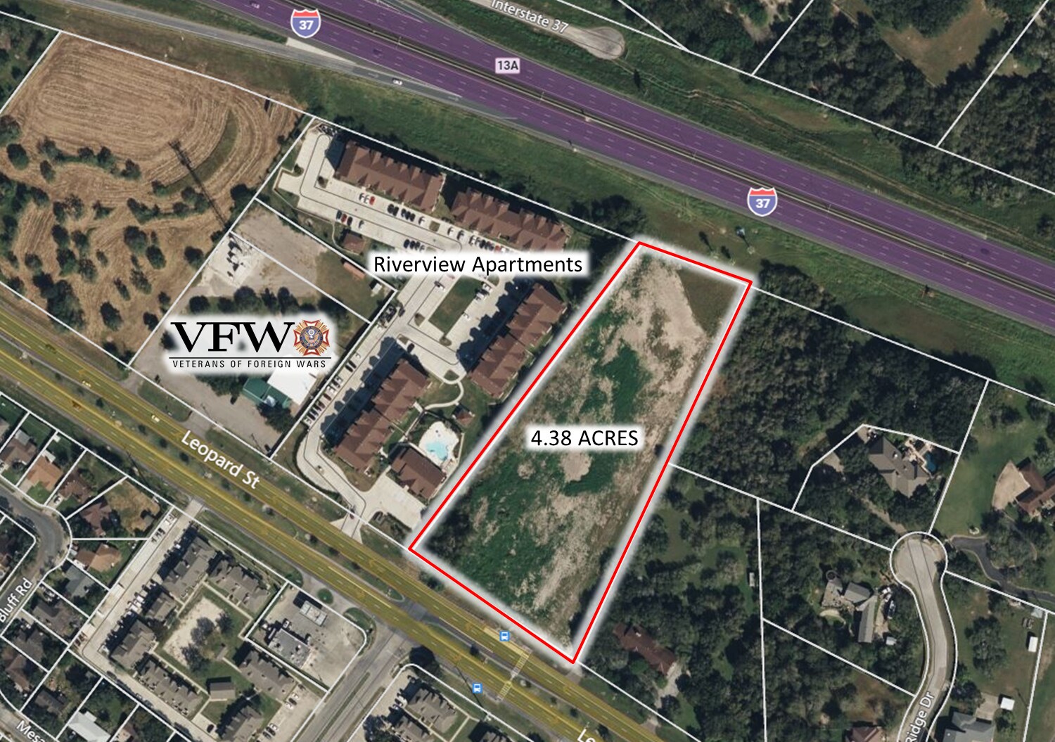 Leopard St, Corpus Christi, TX for sale Aerial- Image 1 of 4