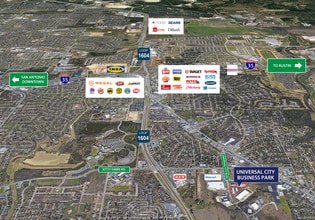 1740 Universal City Blvd, Universal City, TX - Aerial  map view