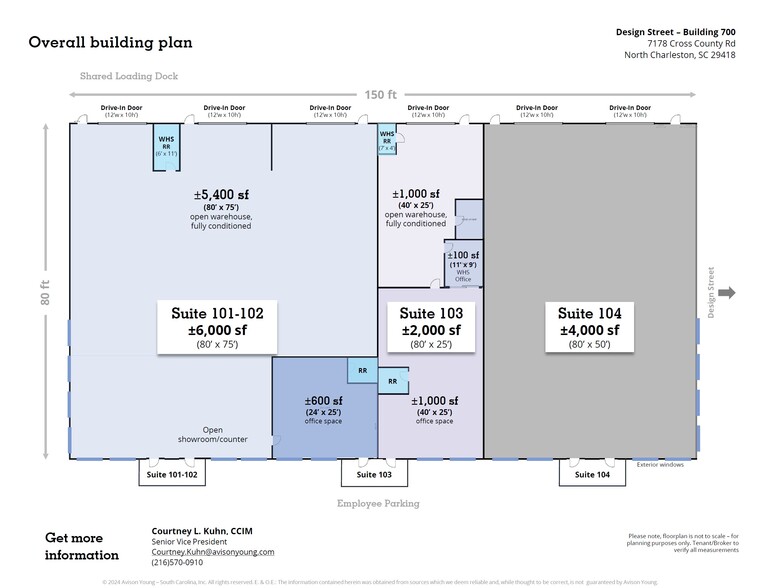 7178 Cross County Rd, Charleston, SC for lease - Floor Plan - Image 2 of 14