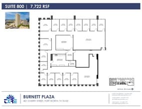 801 Cherry St, Fort Worth, TX for lease Floor Plan- Image 1 of 2