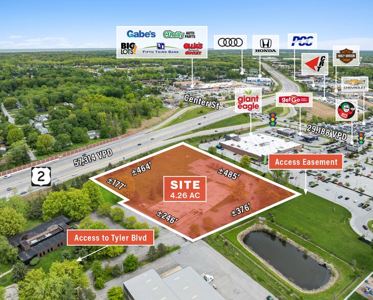 8341 Tyler Blvd, Mentor, OH à vendre - Aérien - Image 3 de 3
