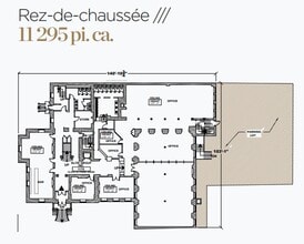 1175-1183 Pl Du Frère-André, Montréal, QC à louer Plan d’étage- Image 1 de 1
