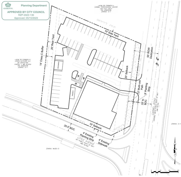 6420 Carmel Rd, Charlotte, NC for lease - Site Plan - Image 1 of 3