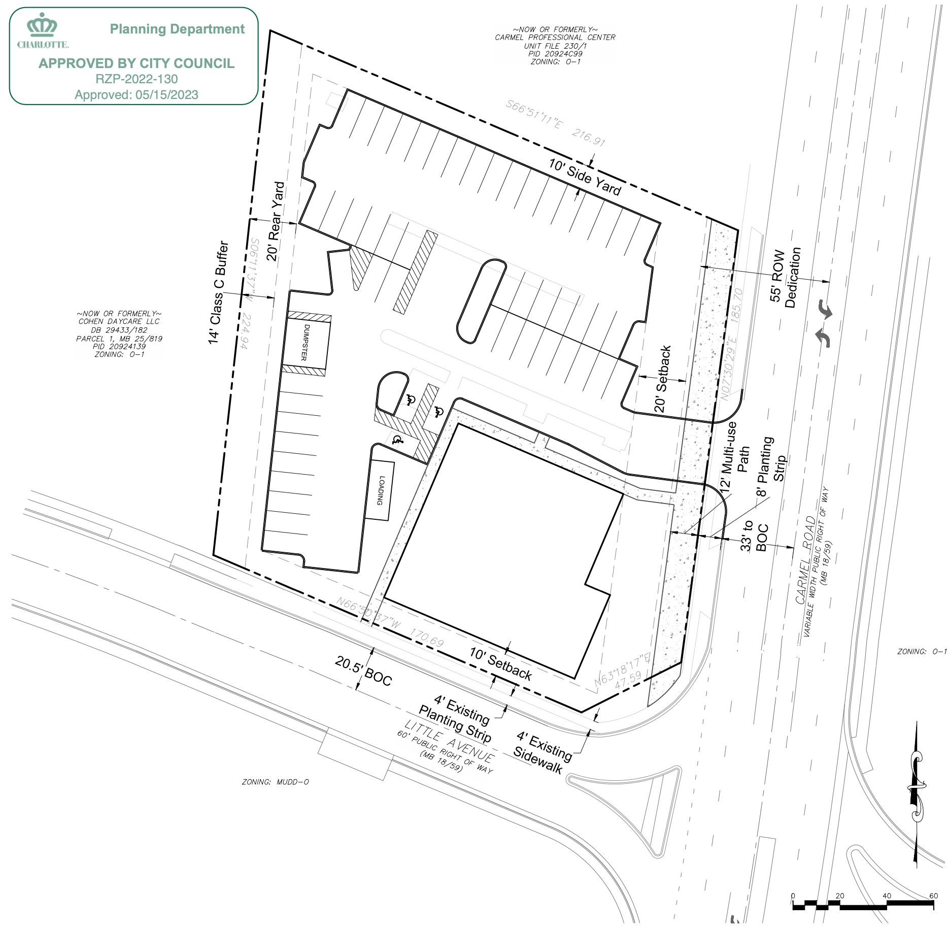 6420 Carmel Rd, Charlotte, NC à louer Plan de site- Image 1 de 4