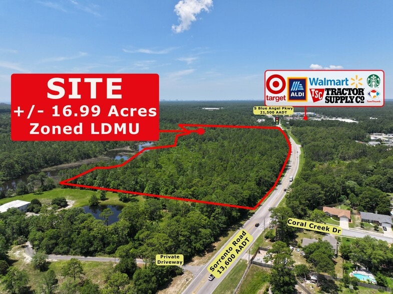 9910 Sorrento Rd, Pensacola, FL for sale - Aerial - Image 3 of 9