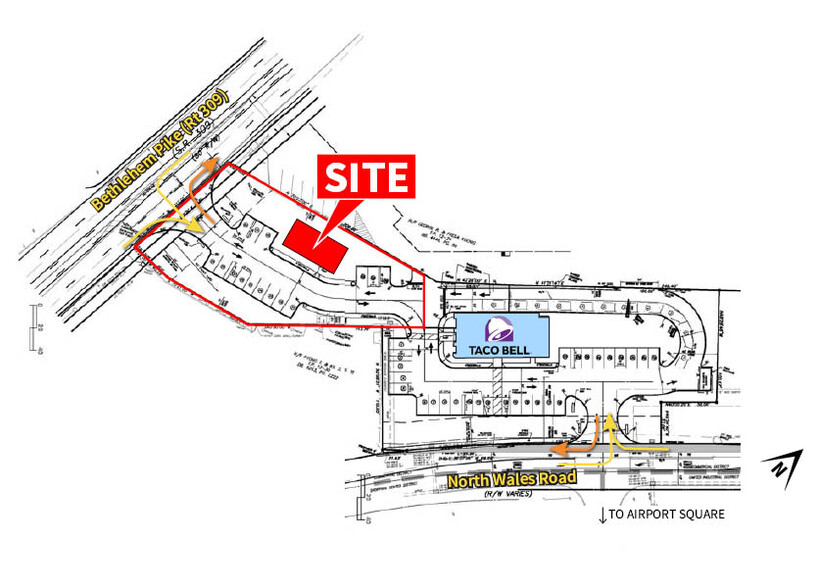 931 N Wales Rd, North Wales, PA for lease - Site Plan - Image 2 of 2