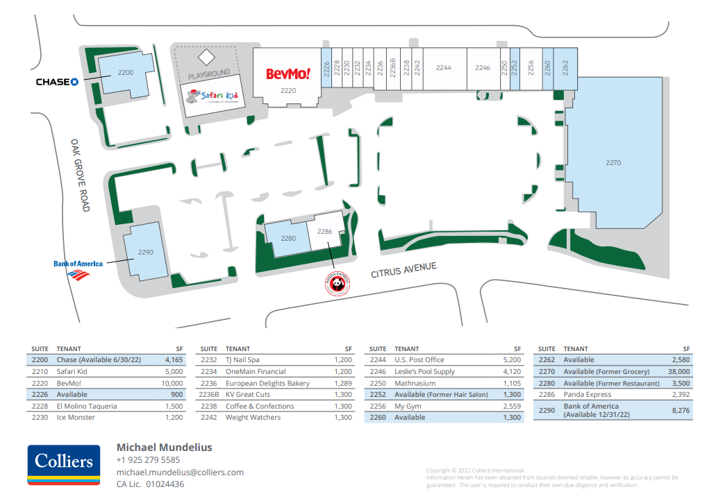 2200-2290 Oak Grove Rd, Walnut Creek, CA for lease Site Plan- Image 1 of 1