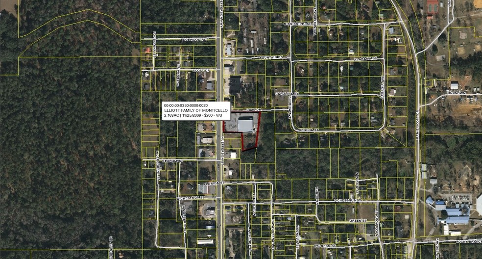 1150 N Jefferson St, Monticello, FL à vendre - Plan cadastral - Image 3 de 10