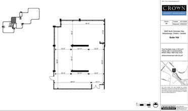 2695 N Sheridan Way, Mississauga, ON for lease Floor Plan- Image 1 of 3