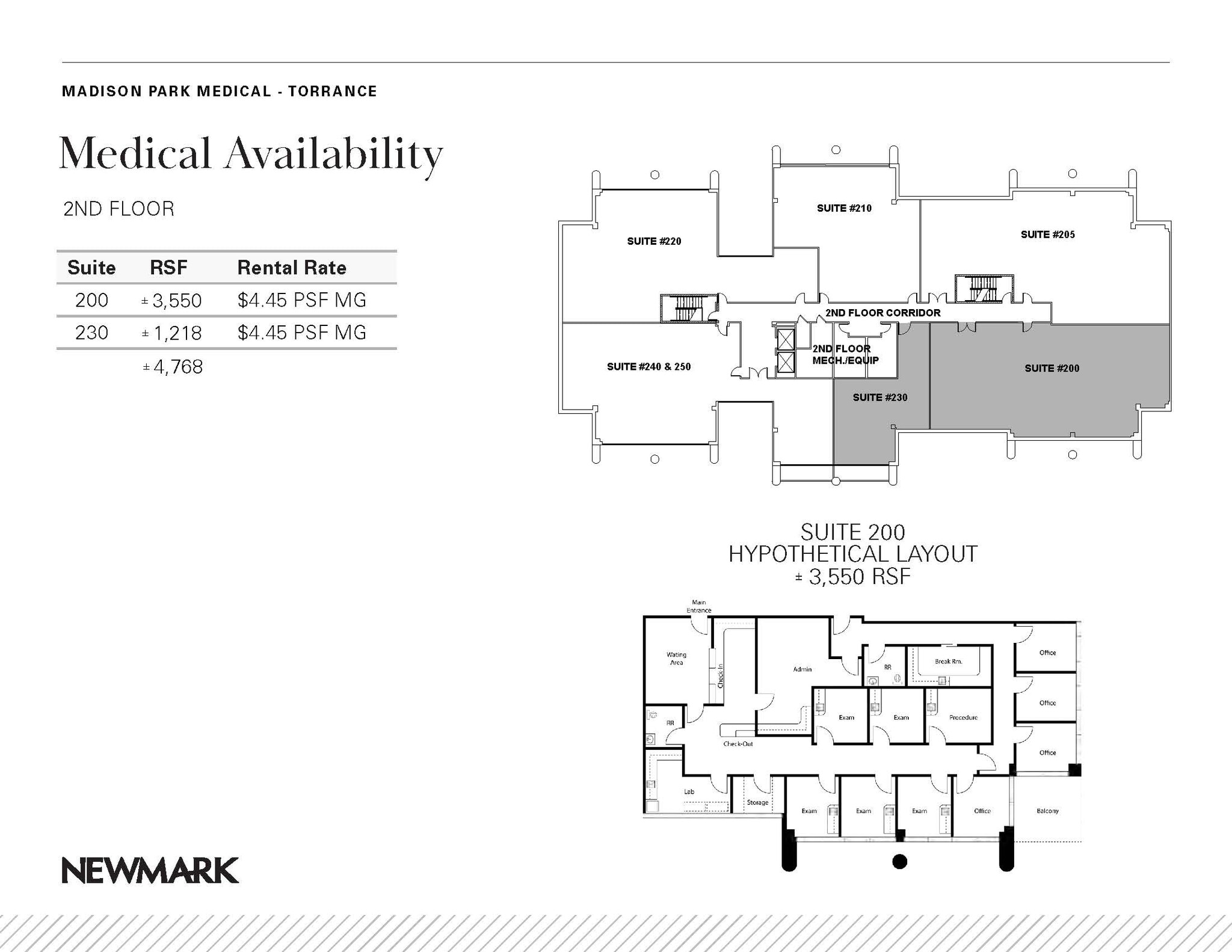 3525 E Pacific Coast Hwy, Torrance, CA à louer Plan d’étage- Image 1 de 1