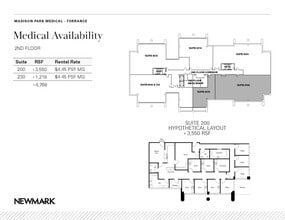 3525 E Pacific Coast Hwy, Torrance, CA à louer Plan d’étage- Image 1 de 1