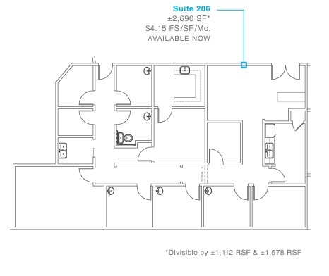 8939 Villa La Jolla Dr, La Jolla, CA for lease Floor Plan- Image 1 of 1