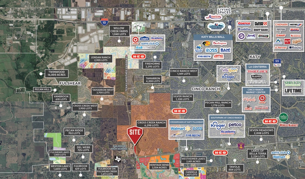 NEQ & NWC Texas Herritage Pkwy & Westpark Tollway, Fulshear, TX for lease - Building Photo - Image 3 of 4