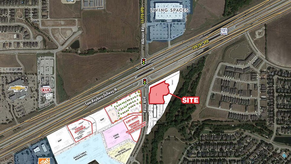 SEC Highway 121 and Rasor Boulevard Blvd, Plano, TX à vendre - Aérien - Image 1 de 4