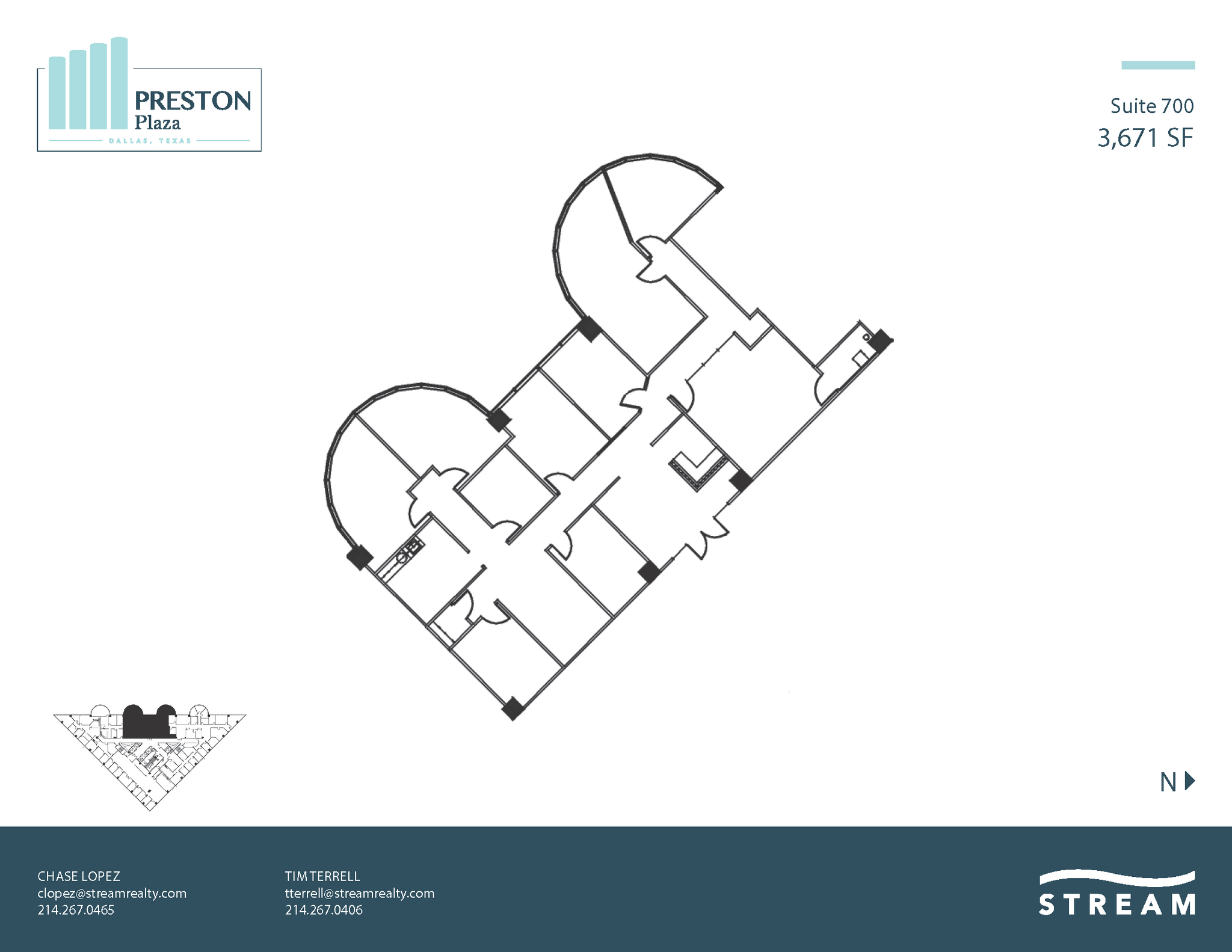 17950 Preston Rd, Dallas, TX à louer Plan d  tage- Image 1 de 1