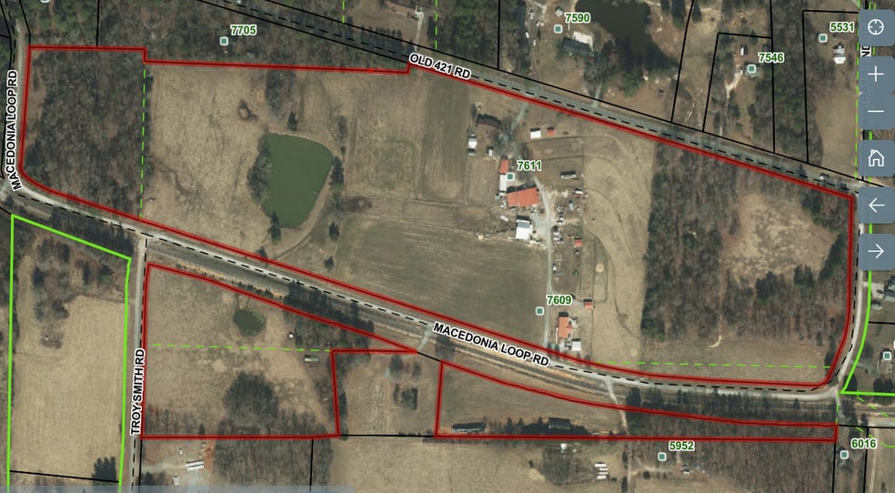 7611 Old 421 Rd, Liberty, NC for sale - Plat Map - Image 3 of 13