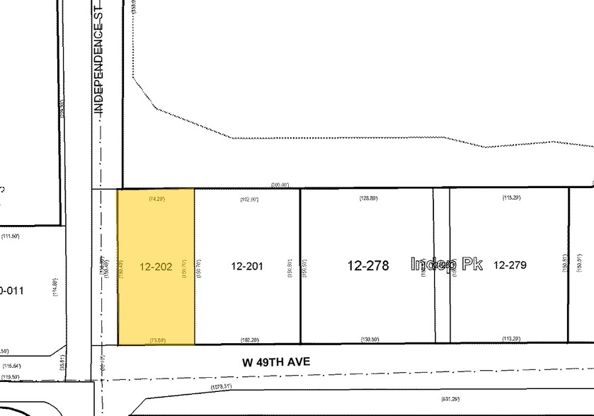 9595 W 49th Ave, Wheat Ridge, CO à vendre - Plan cadastral - Image 2 de 2