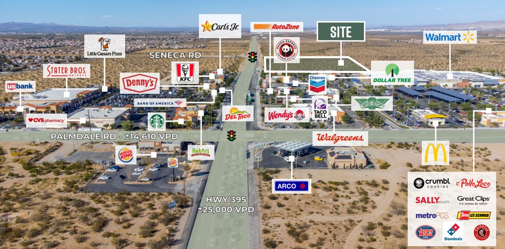SEC of 395 & Seneca Rd, Victorville, CA for lease - Primary Photo - Image 1 of 1