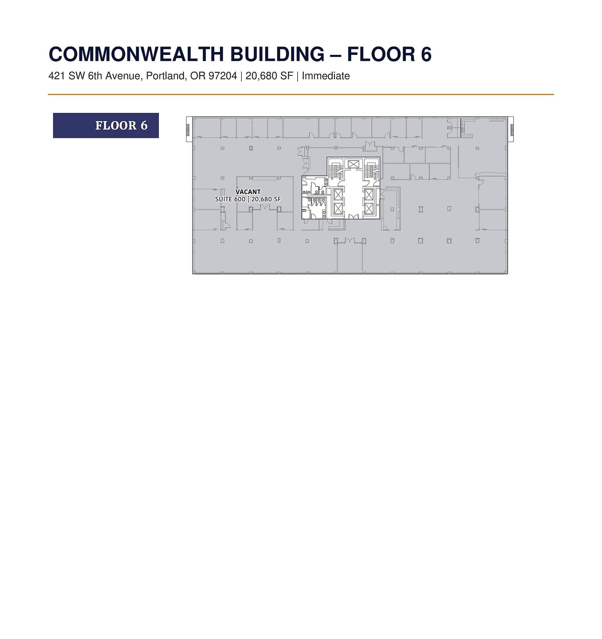 421 SW 6th Ave, Portland, OR for lease Floor Plan- Image 1 of 1