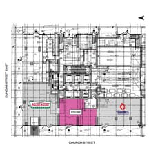 215-229 Church St, Toronto, ON à louer Plan d’étage- Image 1 de 5