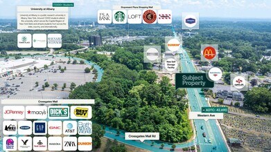 1611 Western Ave, Albany, NY - Aerial  map view