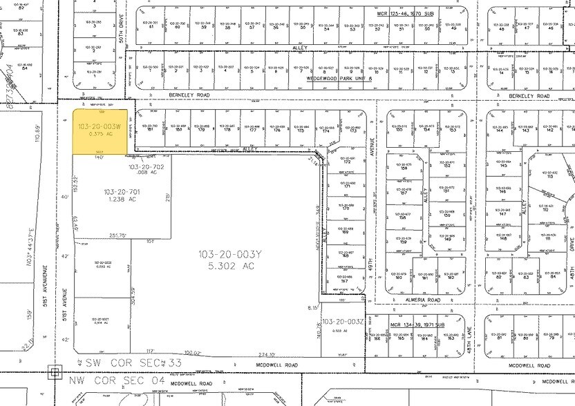 1645 N 51st Ave, Phoenix, AZ à vendre - Plan cadastral - Image 2 de 8
