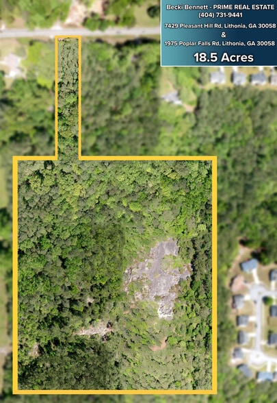 7429 Pleasant Hill and 1975 Poplar Falls Road Rd, Lithonia, GA for sale - Aerial - Image 1 of 26