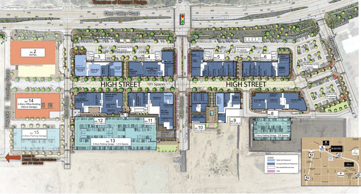 5410 E High St, Phoenix, AZ à louer Plan de site- Image 1 de 68