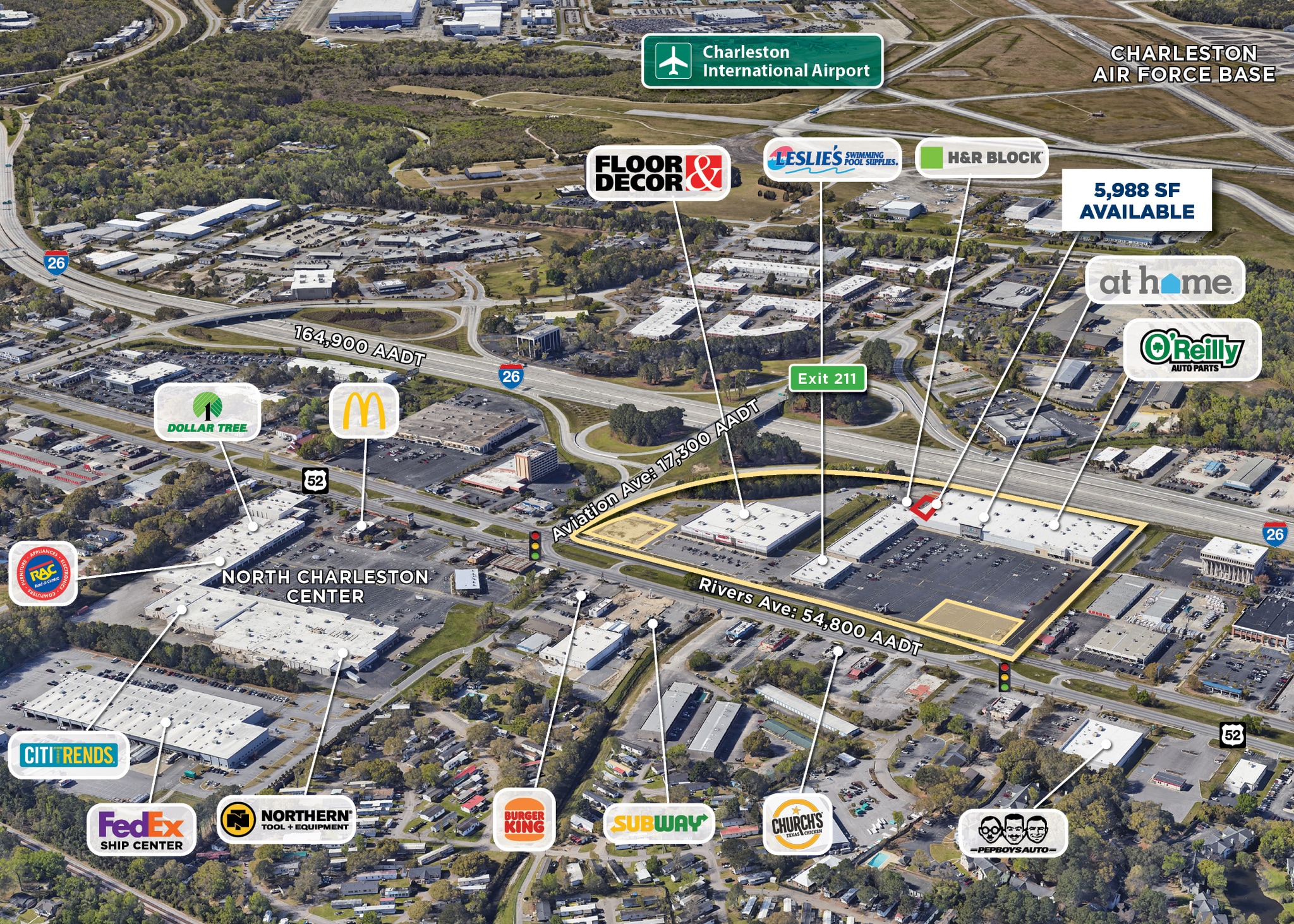 6185 Rivers Ave, Charleston, SC for lease Building Photo- Image 1 of 1