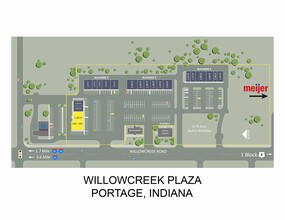 3283-3369 Willowcreek Rd, Portage, IN for lease Site Plan- Image 1 of 2
