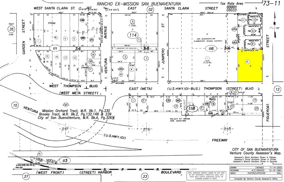199 Figueroa St, Ventura, CA for lease - Plat Map - Image 3 of 3