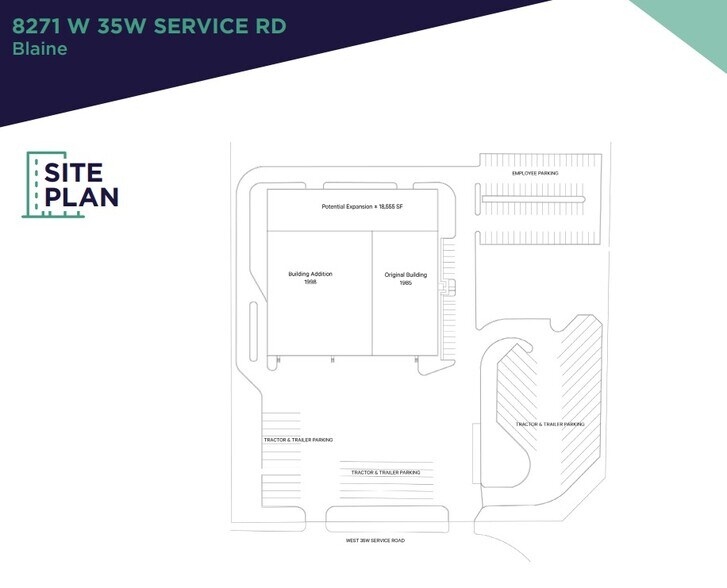 8271 W 35W Service Dr, Minneapolis, MN à vendre - Plan de site - Image 2 de 3