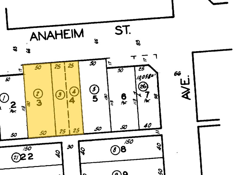 520-524 W Anaheim St, Wilmington, CA à louer - Plan cadastral - Image 2 de 4