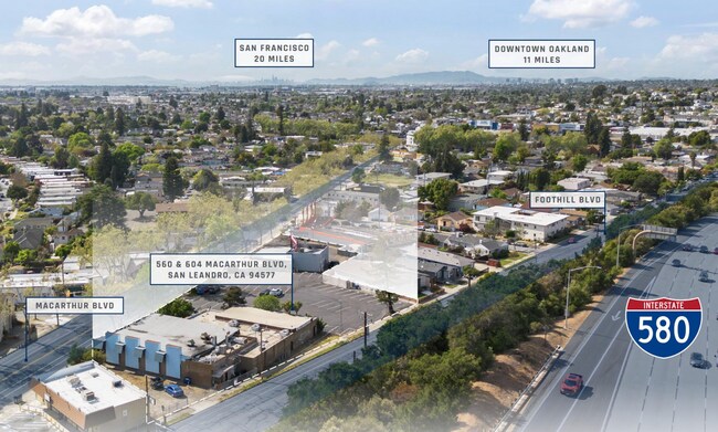 Plus de détails pour 560 & 604 MacArthur Blvd, San Leandro – Commerce de détail à vendre, San Leandro, CA