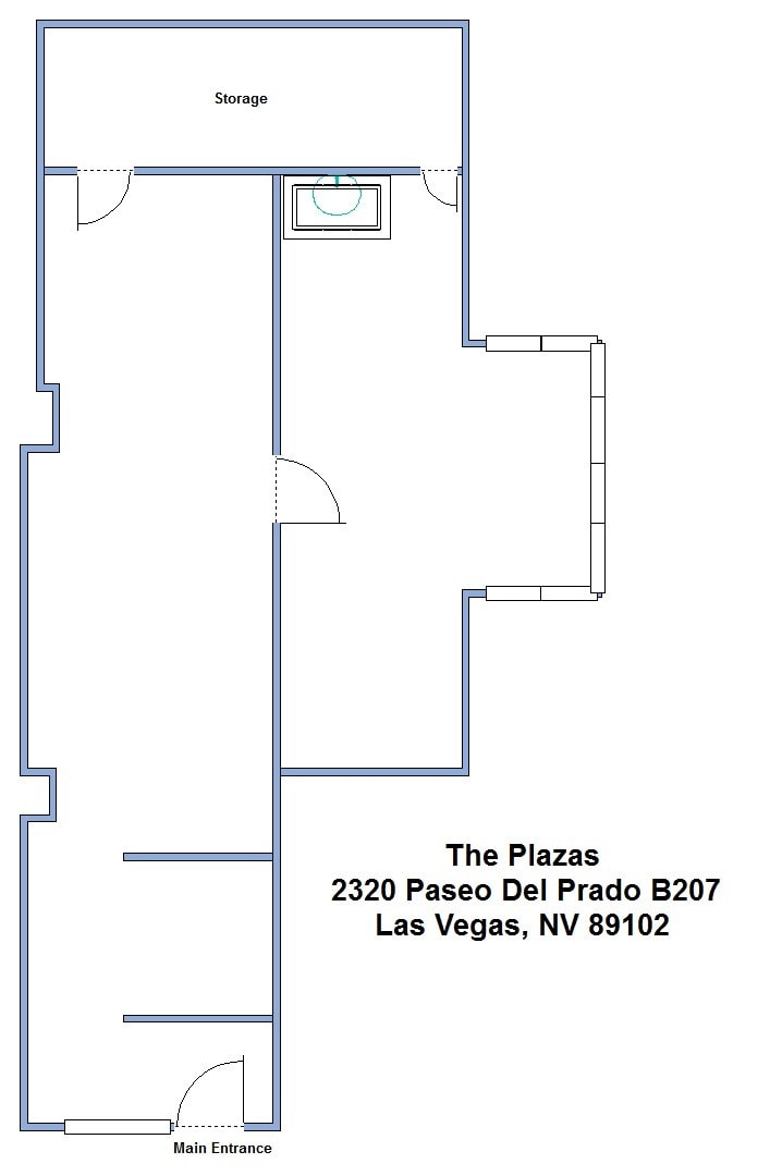 2310 Paseo Del Prado, Las Vegas, NV à louer Plan d’étage- Image 1 de 1