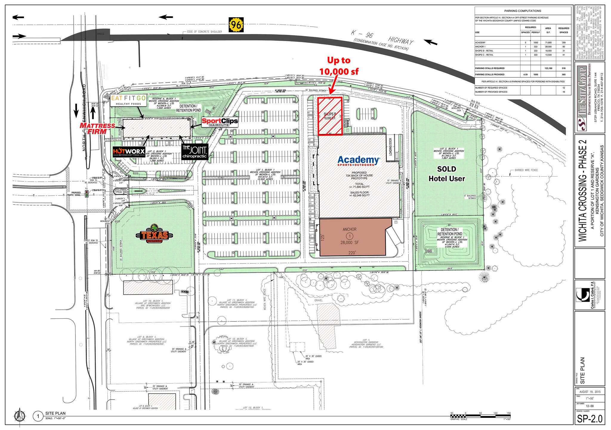 2556 N Greenwich Rd, Wichita, KS à louer Plan de site- Image 1 de 3
