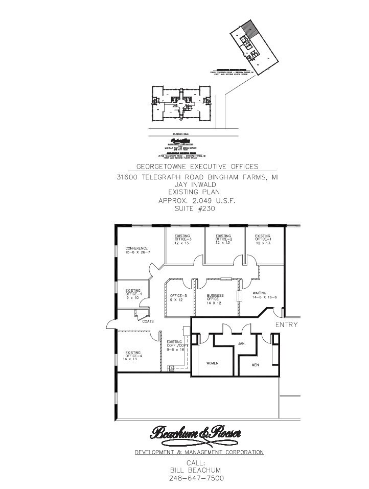 31600 Telegraph Rd, Bingham Farms, MI for lease Floor Plan- Image 1 of 1