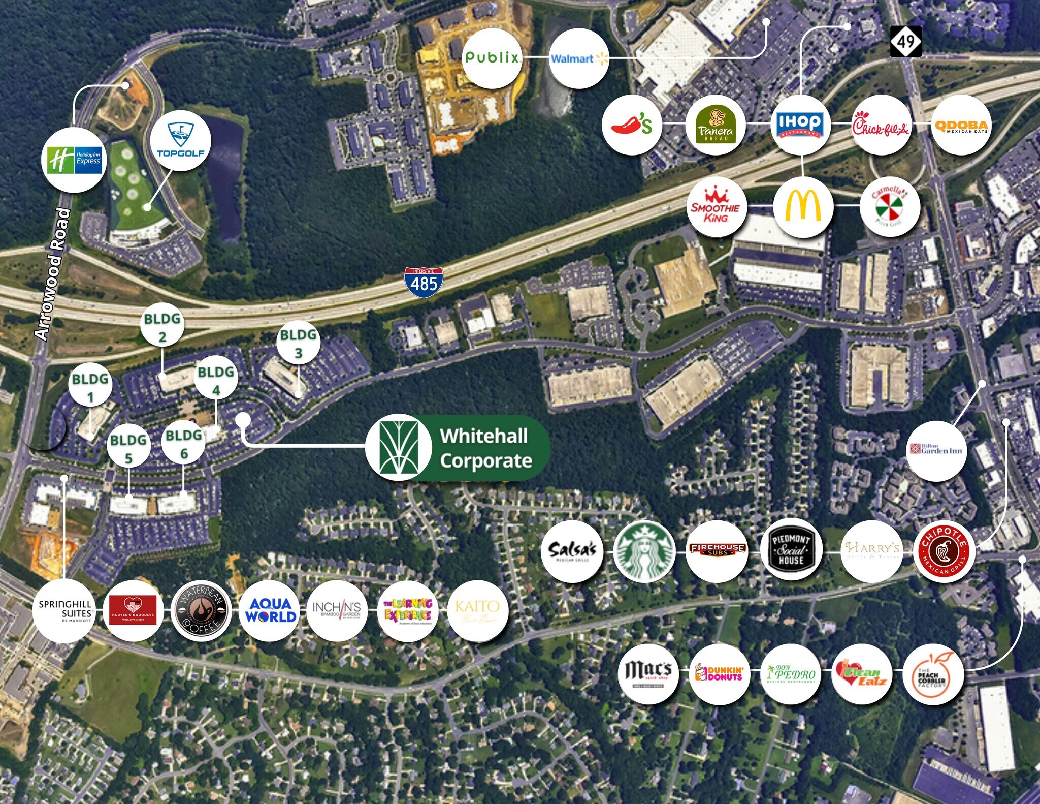 3525 Whitehall Park Dr, Charlotte, NC à louer Plan de site- Image 1 de 26