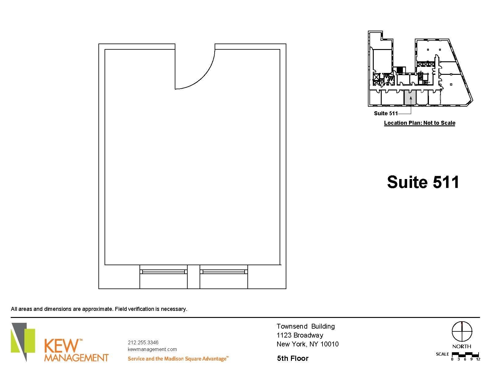 1123 Broadway, New York, NY à louer Plan d’étage- Image 1 de 2