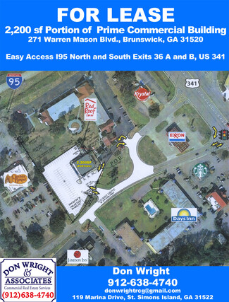 More details for 271 Warren Mason Blvd, Brunswick, GA - Retail for Lease