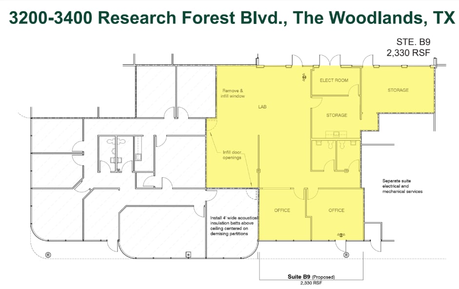 3200 Research Forest Dr, The Woodlands, TX for lease Floor Plan- Image 1 of 1