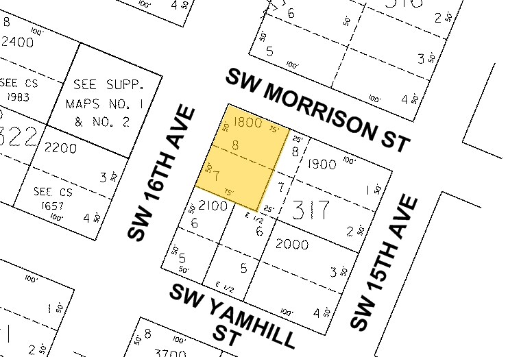 1532 SW Morrison St, Portland, OR for lease - Plat Map - Image 2 of 18