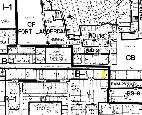 1730 E Commercial Blvd, Fort Lauderdale, FL à louer - Plan cadastral - Image 2 de 53