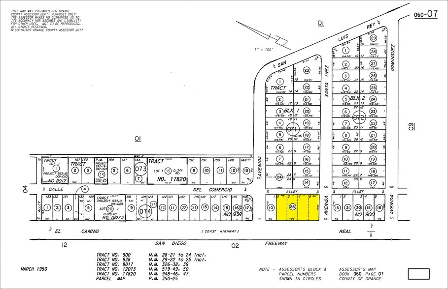 2809 S El Camino Real, San Clemente, CA for sale - Plat Map - Image 3 of 4