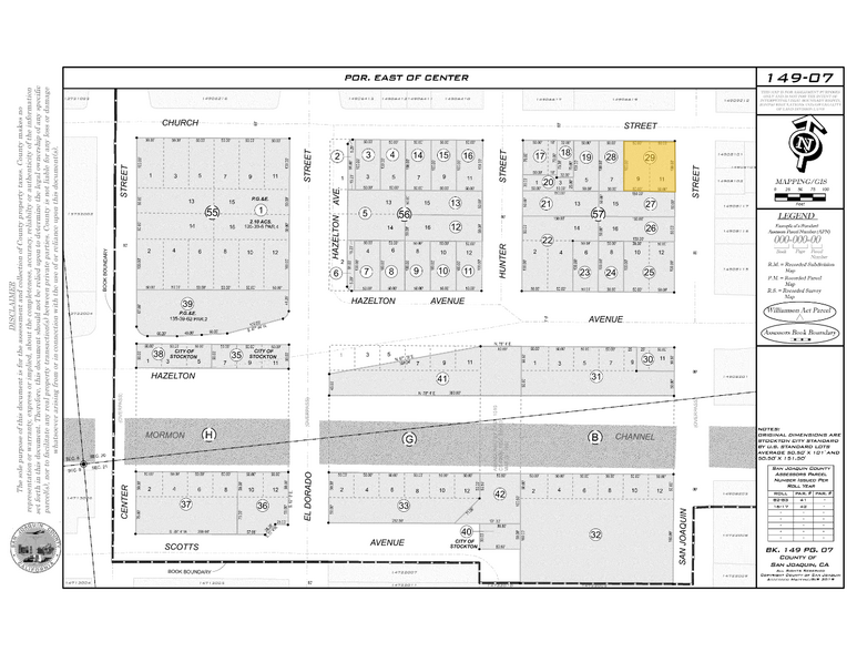 238 E Church St, Stockton, CA for sale - Plat Map - Image 1 of 1