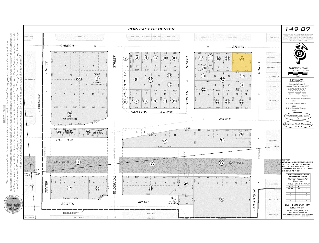 238 E Church St, Stockton, CA à vendre Plan cadastral- Image 1 de 2