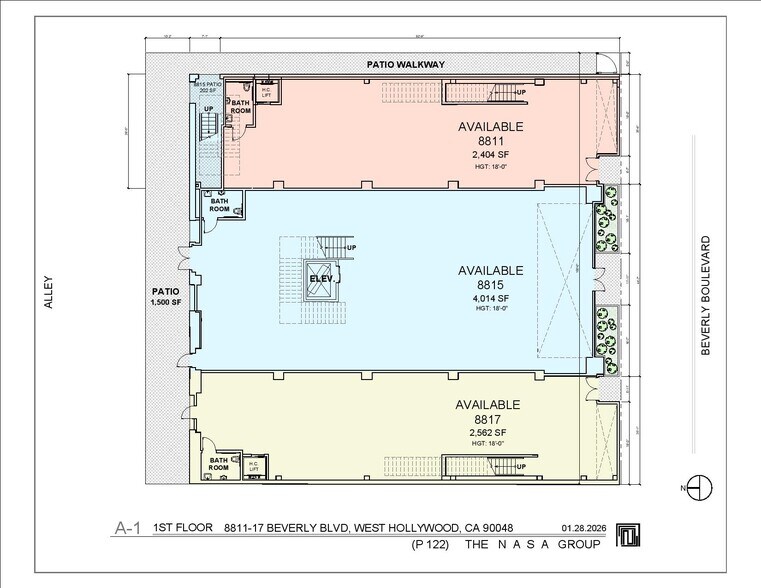 8817 Beverly Blvd, West Hollywood, CA à louer - Plan d’étage - Image 3 de 5