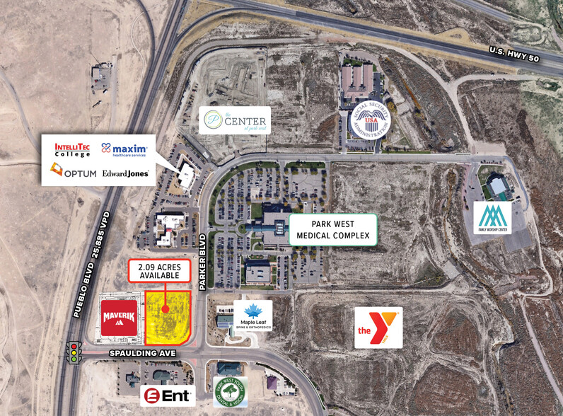 NWC Spaulding Ave & Parker Blvd, Pueblo, CO for sale - Aerial - Image 1 of 7