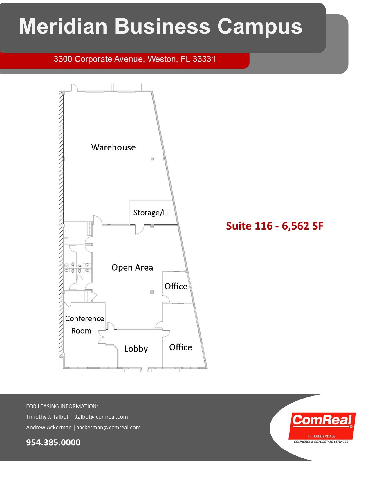 3300 Corporate Ave, Weston, FL for lease Floor Plan- Image 1 of 1